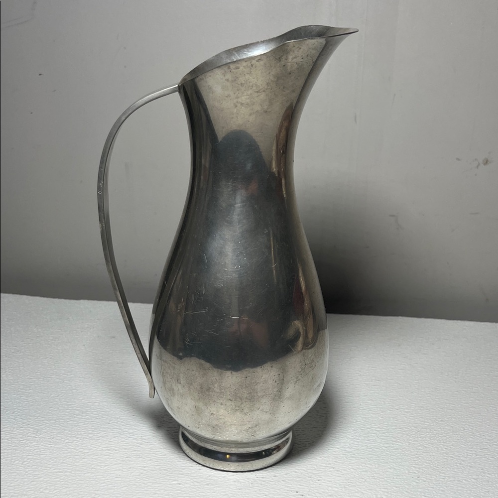 Vintage Royal Holland Pewter Tall Pewter Pitcher Made in Holland